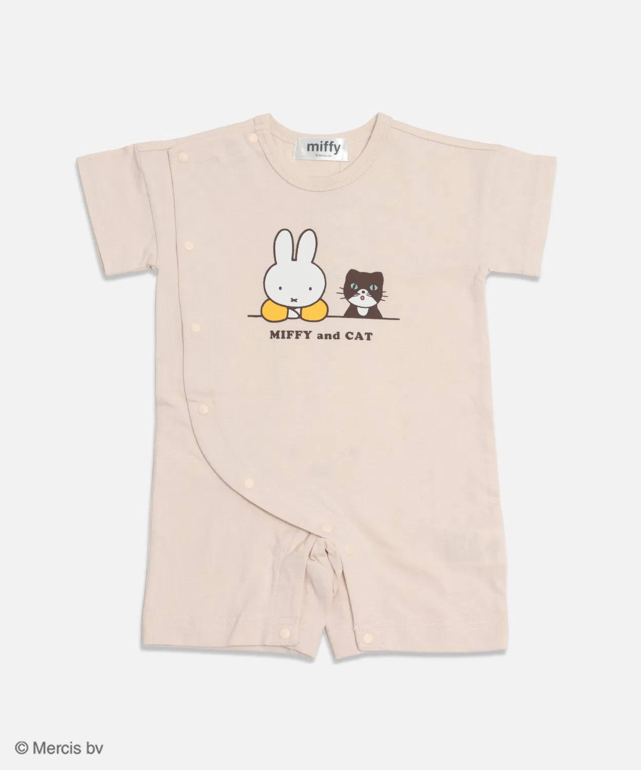 Детский комбинезон-боди с принтом Miffy, хлопковый Miffy, Cream