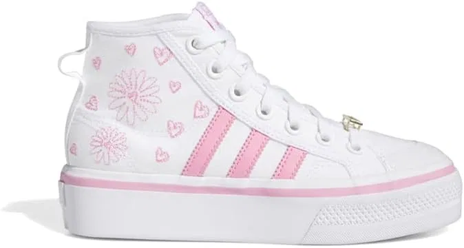 Детские кроссовки для девочек Nizza Platform Mid adidas, Pink