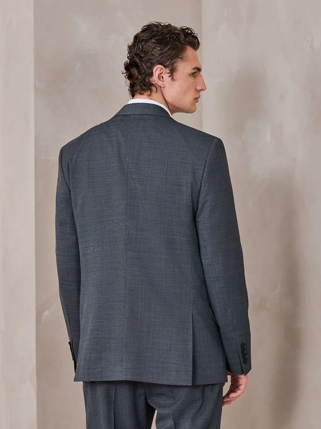 Пиджак Tailored Fit с шерстью, N.Premium Texture Next, серый — фото 3