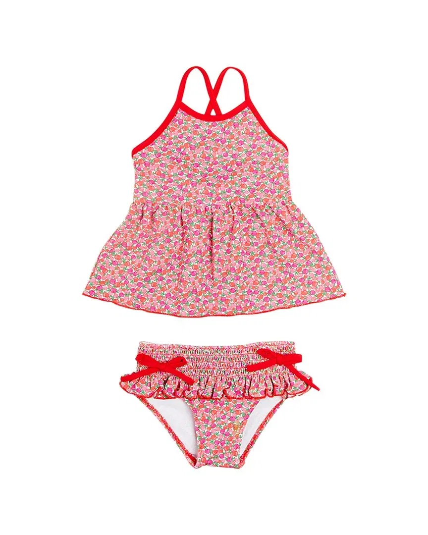 Детский комплект купальников с цветочным принтом Annie Floral Print Pepa London, розовый