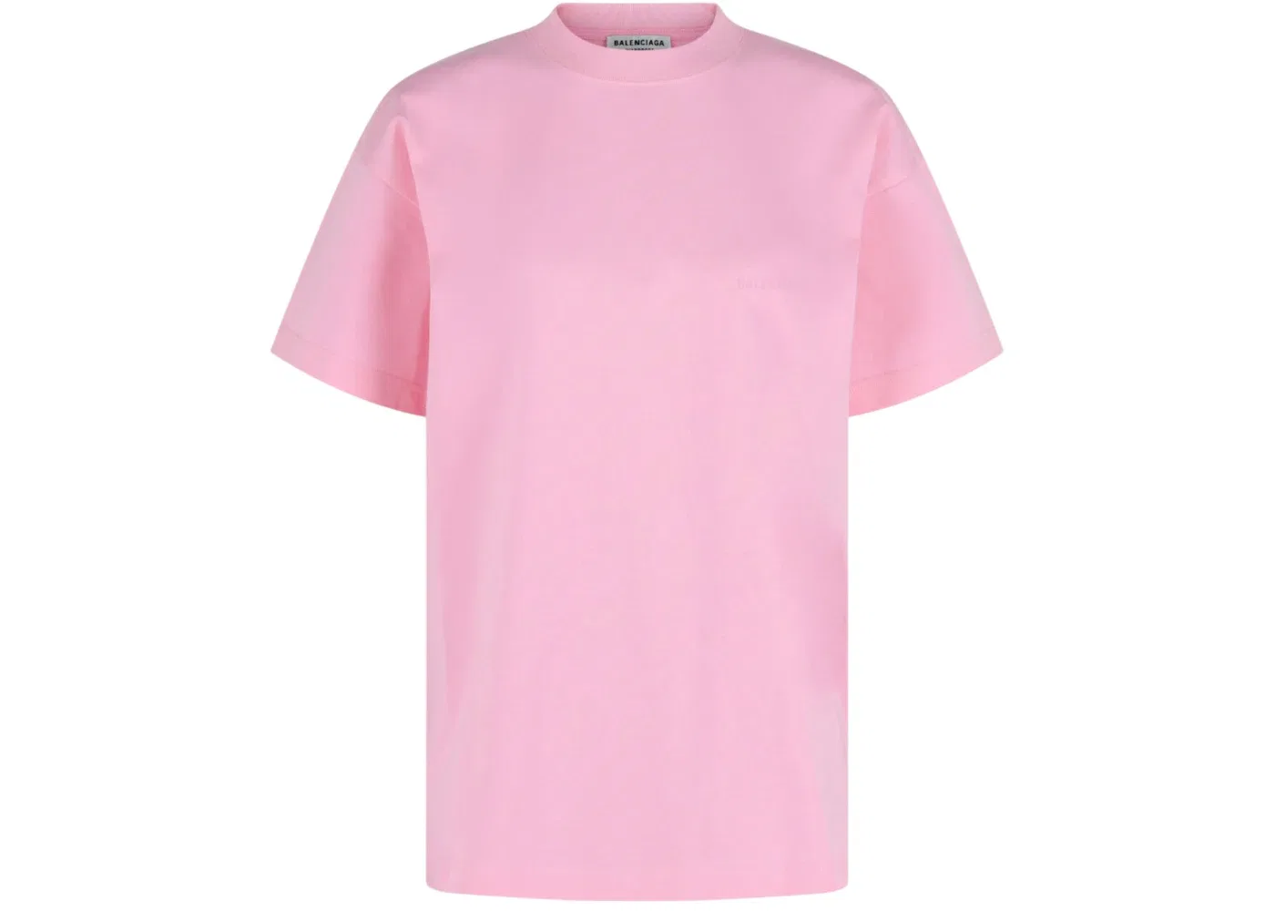 Женская футболка с тональным логотипом Balenciaga, розовый