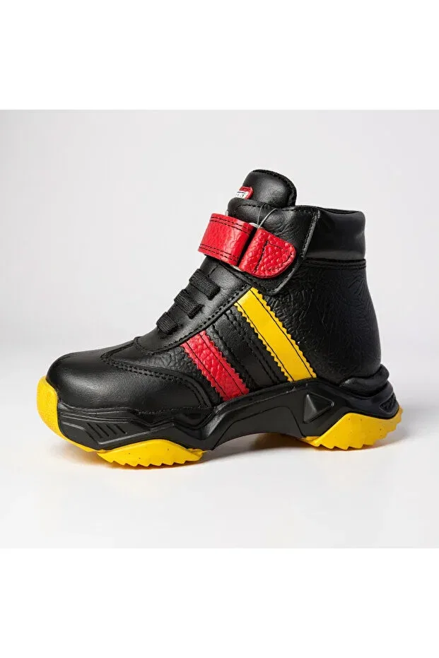 Детские ботинки для девочек с ортопедической стелькой Tekiner, Yellow Red — фото 2