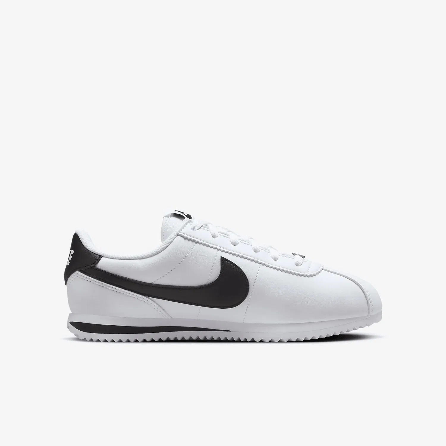Детские кроссовки для мальчиков с длинным шнурком NIKE, White Black — фото 3