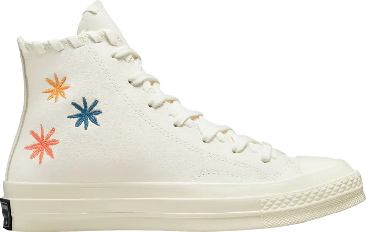 

Кроссовки Converse Wmns Chuck 70 High Embroidered Floral - Egret, кремовый, Бежевый, Кроссовки Converse Wmns Chuck 70 High Embroidered Floral - Egret, кремовый