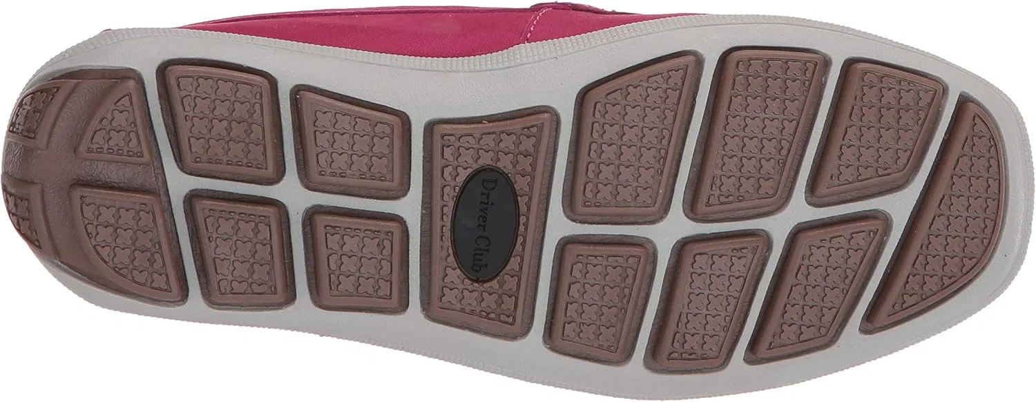 Детские кожаные лоферы с якорным декором Driver Club USA, Pink Nubuck — фото 4