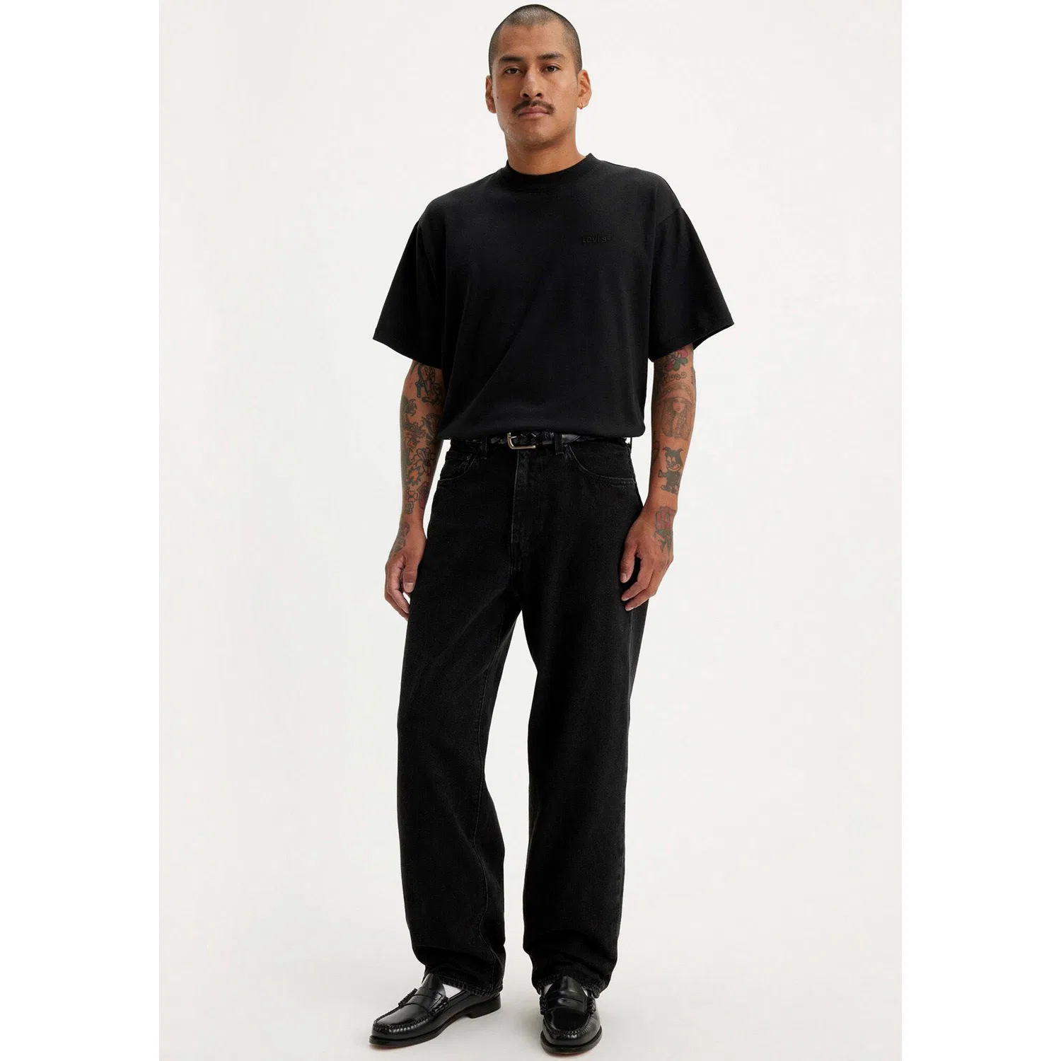 Мужские свободные джинсы прямого кроя 568 STAY LOOSE Levi's, Black — фото 2
