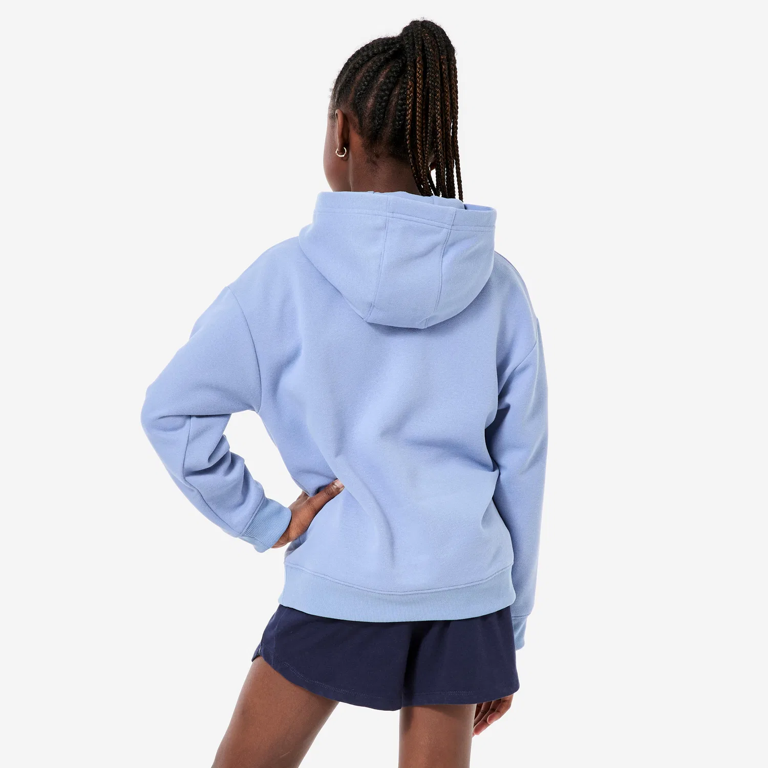 Детское худи оверсайз для мальчиков Decathlon, Dammerungsblau — фото 4