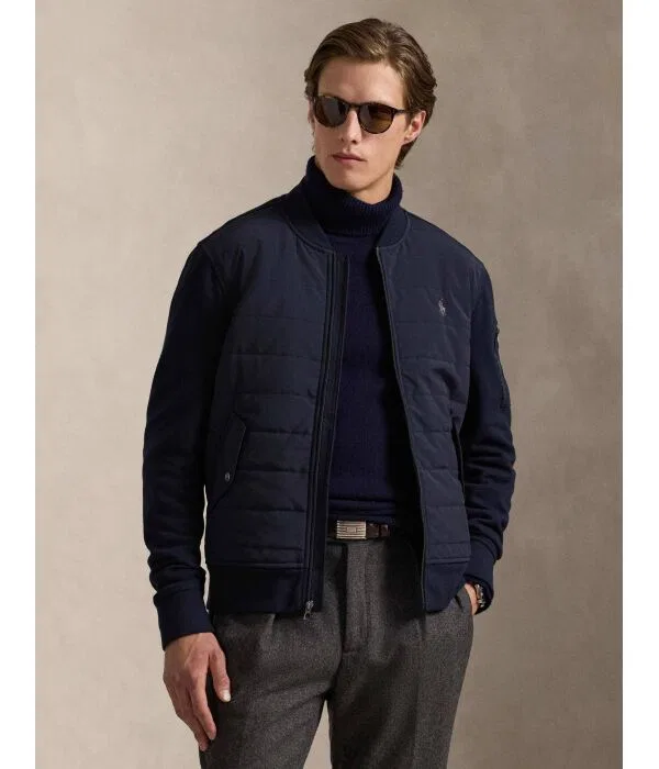 Мужской бомбер с принтом Bomber Polo Ralph Lauren, Blu Marino