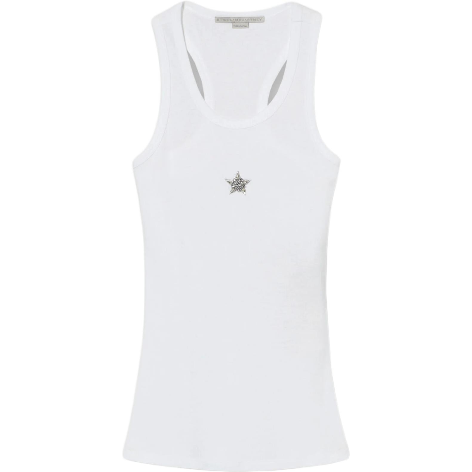 

Майка, украшенная звездами Stella Mccartney, белый