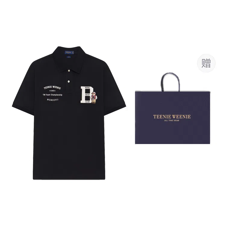Детское поло с длинным рукавом Evergreen Collection Teenie Weenie Men, Premium Black