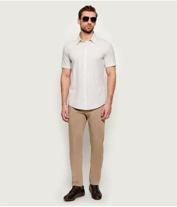Мужские чино-брюки Slim Fit P-Delaware5 BOSS, бежевый — фото 2