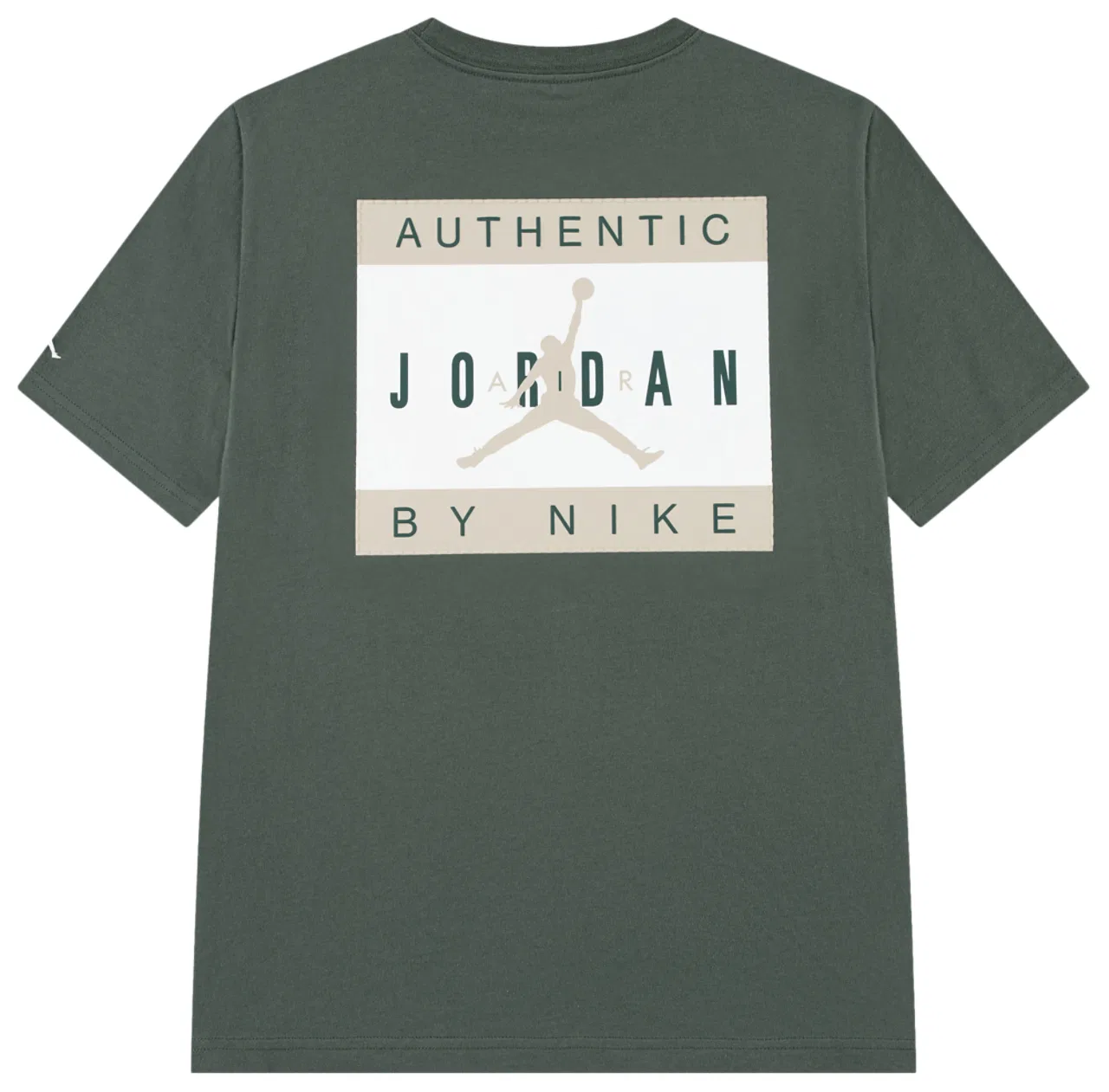 Футболка для мальчиков Printed AAJBN Label Jordan, цвет Midnight Green — фото 2