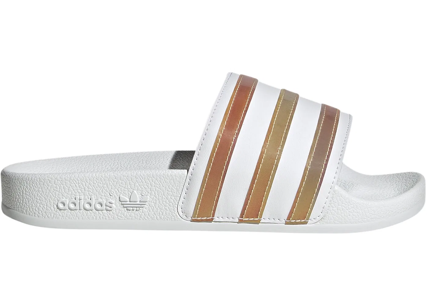 Детские шлепанцы с логотипом Adilette Slides Adidas, Cloud White Multicolor Cloud White