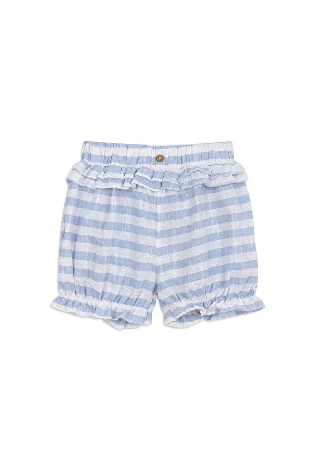 Детские шорты для девочек с полосками Hoppies, Light Blue