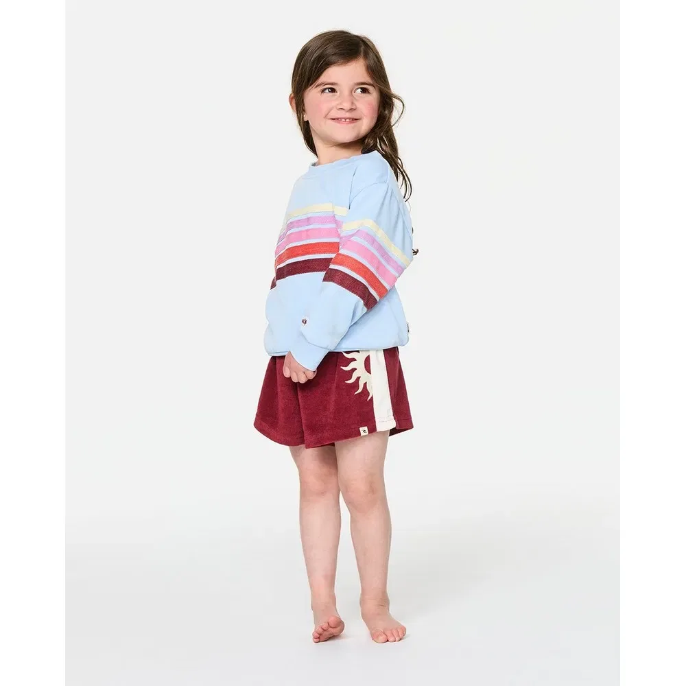 Детский свитшот для девочек из флиса Surf Revival Rip curl, Blue — фото 4