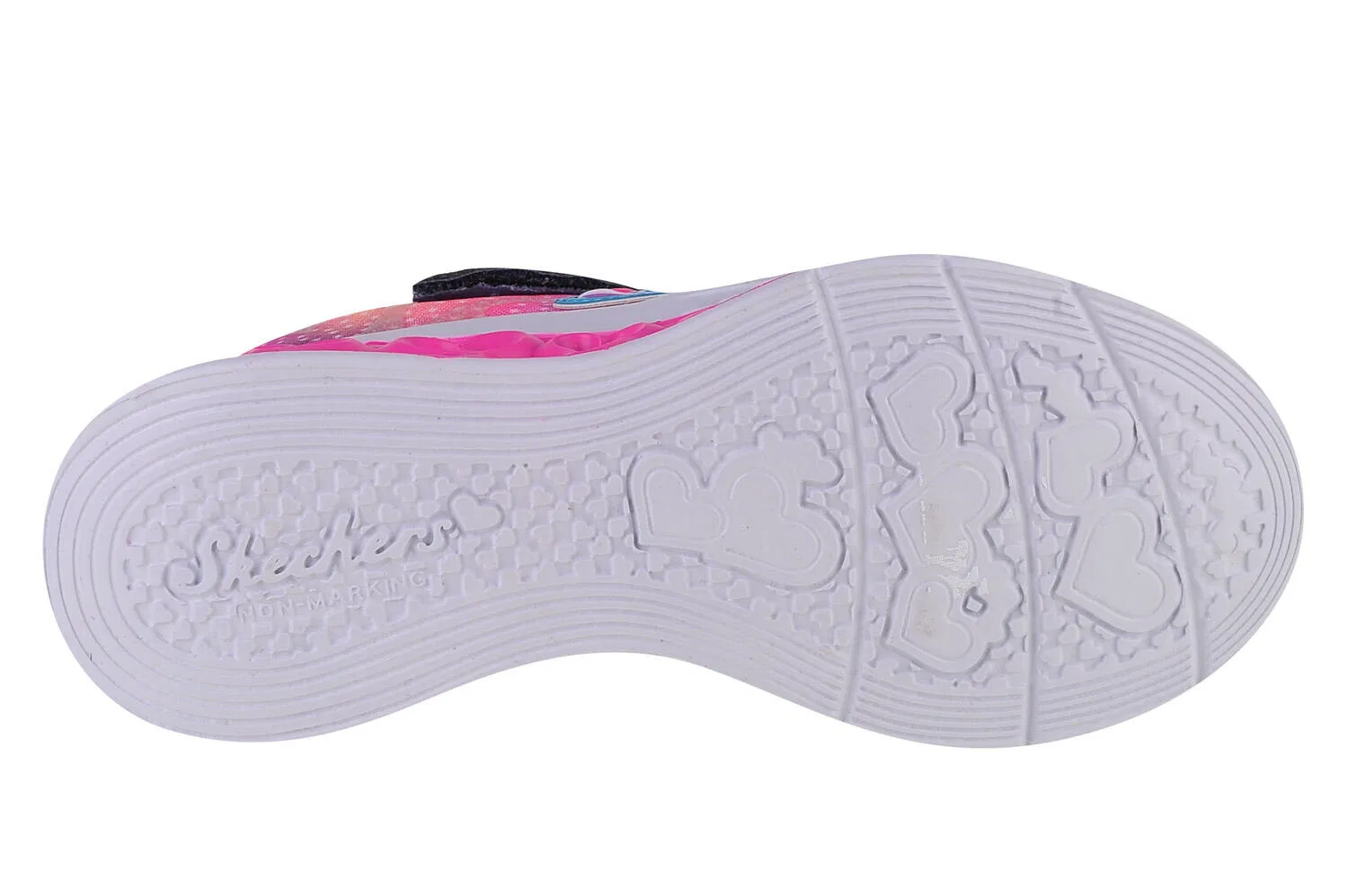 Детские кроссовки для девочек Flutter Heart Lights Skechers, Bunt — фото 4
