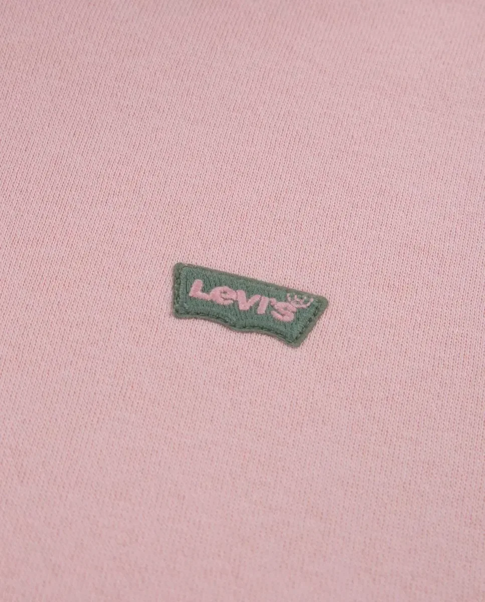 Детское худи для девочек из флиса Bat Patch Levi's, Роза — фото 3