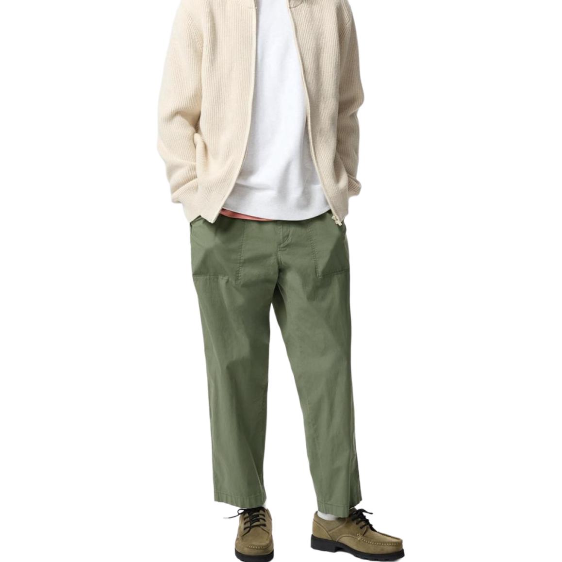 UNIQLO Повседневные брюки унисекс зеленые — фото 3