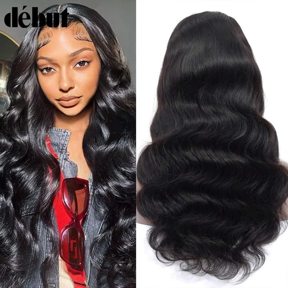 Парик из натуральных волос Body Wave Lace Front Wig, 40 см Début, Natural Black — фото 2
