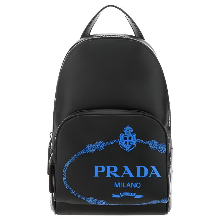 

PRADA Кожаный рюкзак унисекс черный