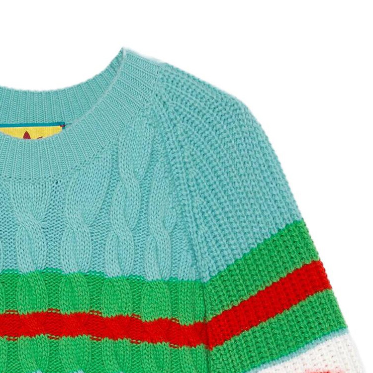 Свитер женский Adidas X Gucci Кашемировый, Дизайнерский, Мультиколор — фото 3