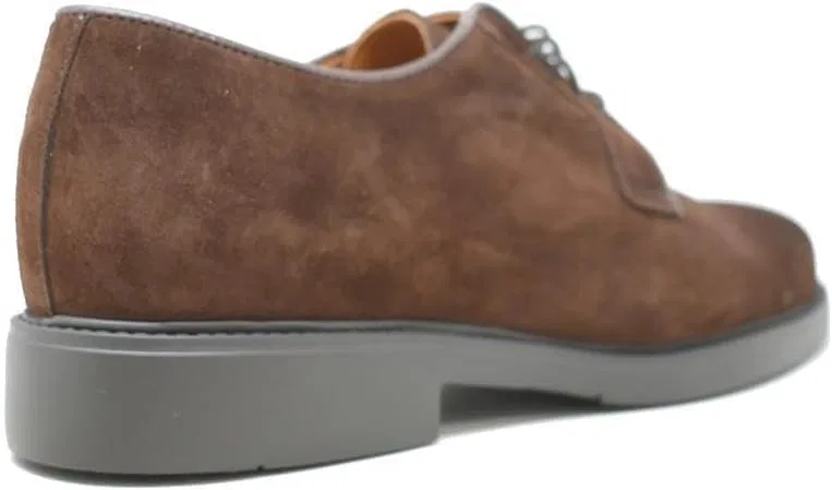 ZAPATONEE Мужские коричневые туфли на шнуровке Angel Sansano 25005 — фото 4