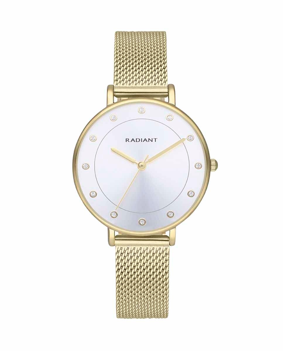 

Женские часы Box RA600202 из стали и золотого ремешка Radiant, золотой