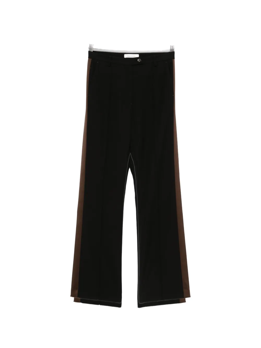 

Полосатые брюки с вышитым логотипом Wales Bonner, черный