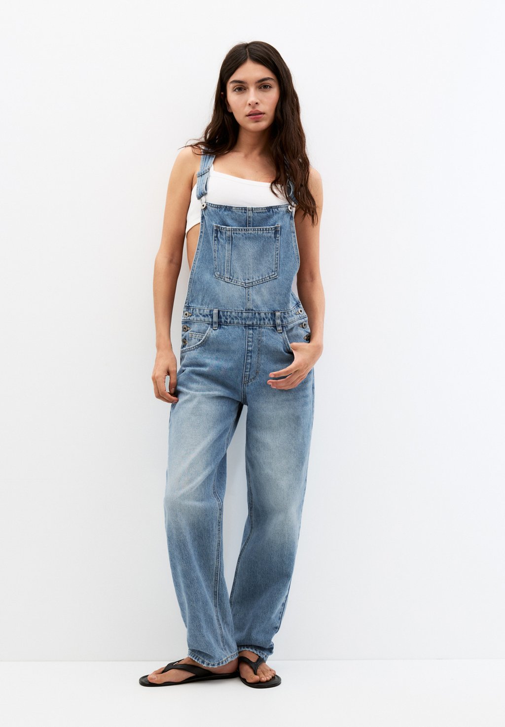 

Комбинезон PULL&BEAR, цвет Blue Denim