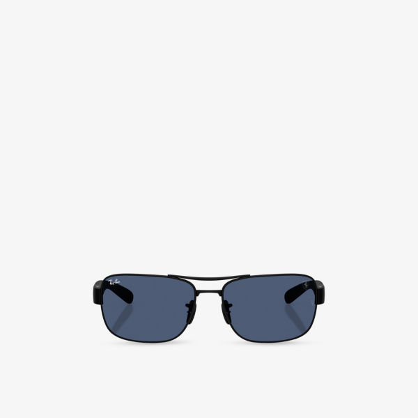

Rb3763M Scuderia Ferrari квадратные ацетатные солнцезащитные очки Ray-Ban, черный