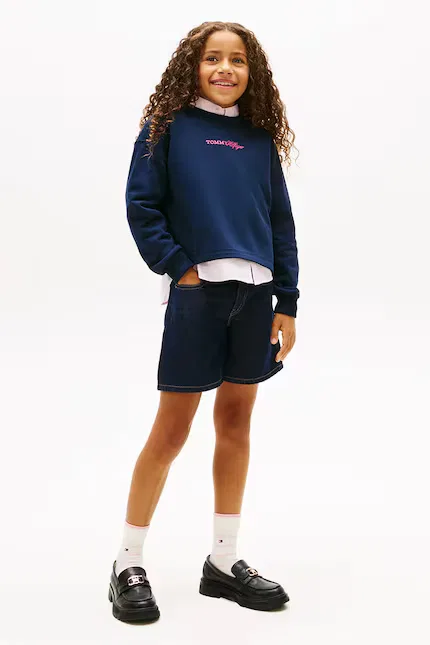 Худи детское Tommy Hilfiger, синий — фото 3