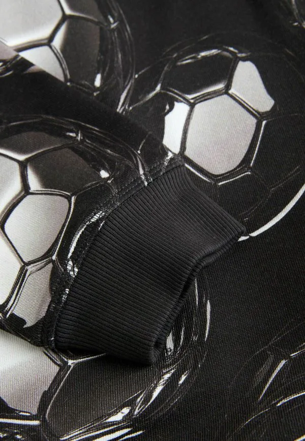 Худи с графическим принтом, стандартного кроя Next, Black Football Print — фото 3