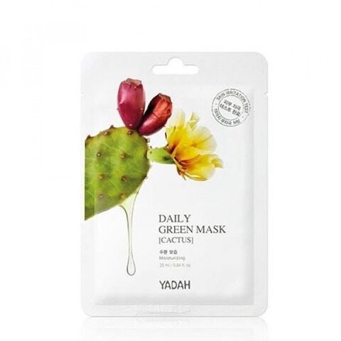 

Маска для лица кактус, 25 мл Yadah, Daily Green