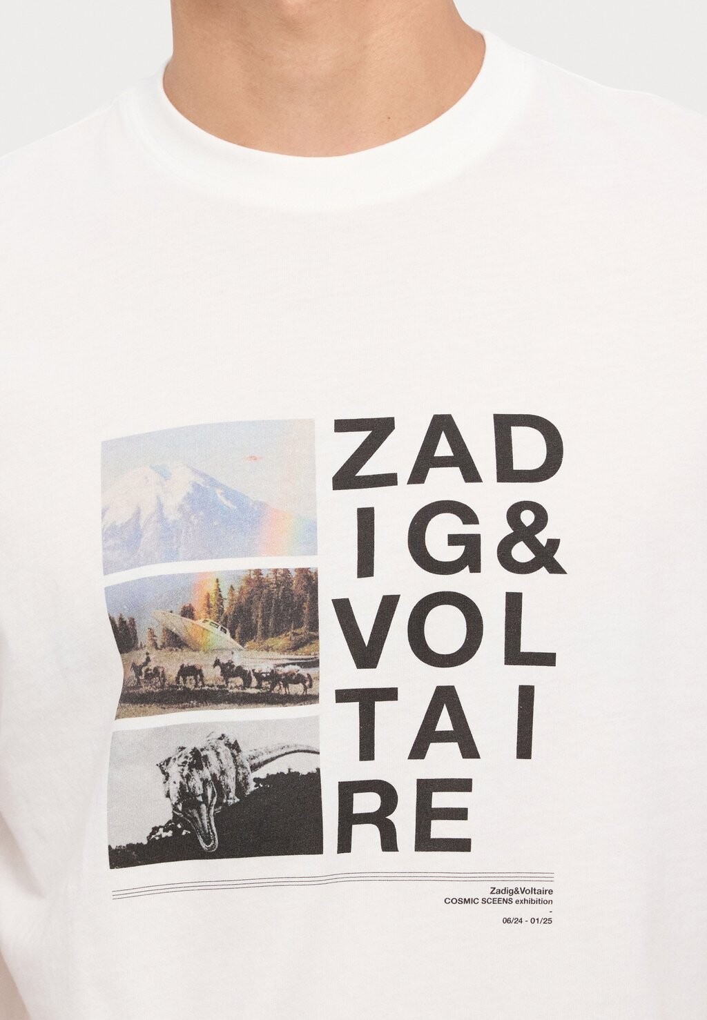 

Принт на футболке RETROSPECTIV Zadig & Voltaire, белый