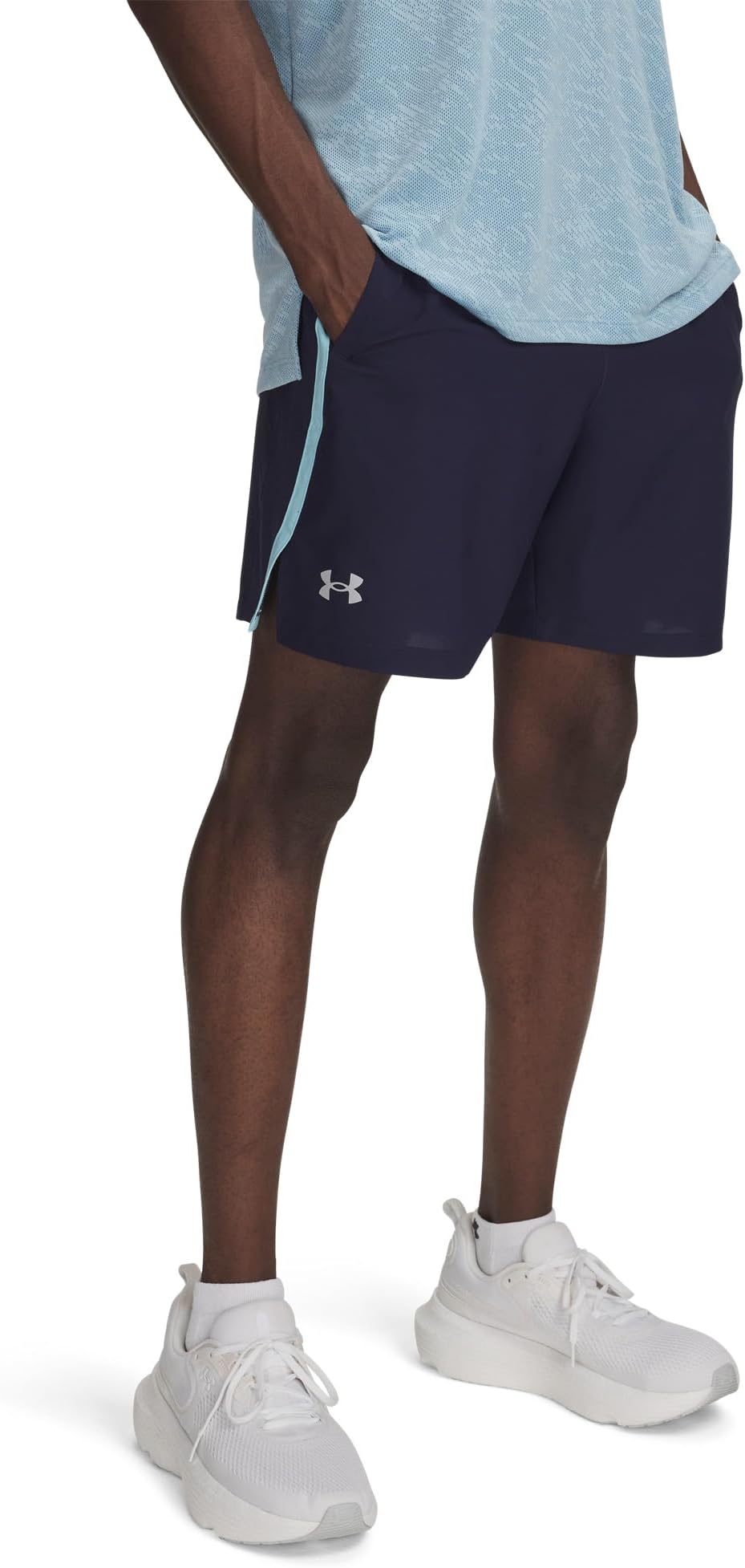 

Шорты Under Armour Launch Run 7" Shorts, цвет Midnight Navy/Stream/Reflective