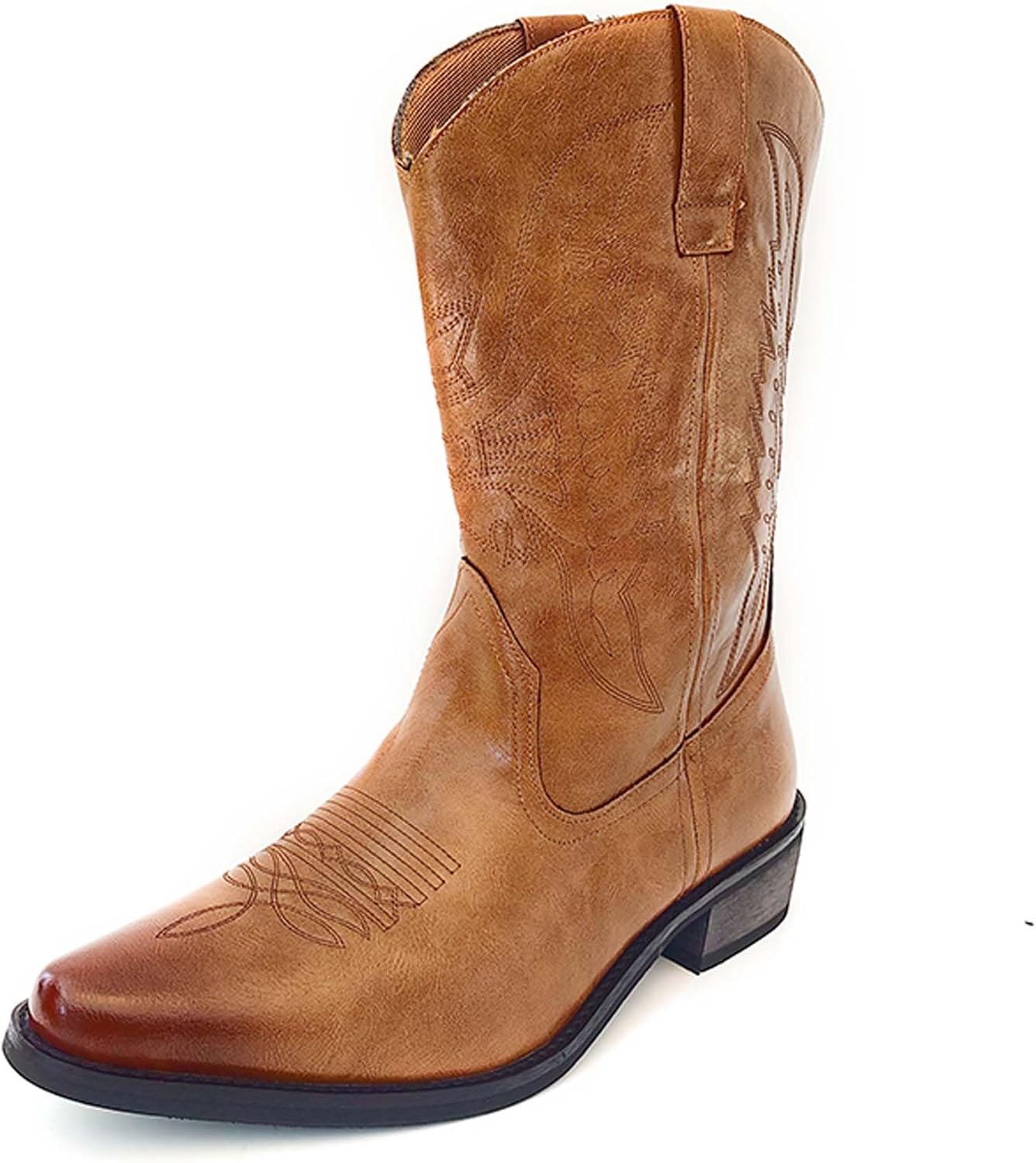 

Мужские ковбойские сапоги с массивным каблуком Generic, коричневый