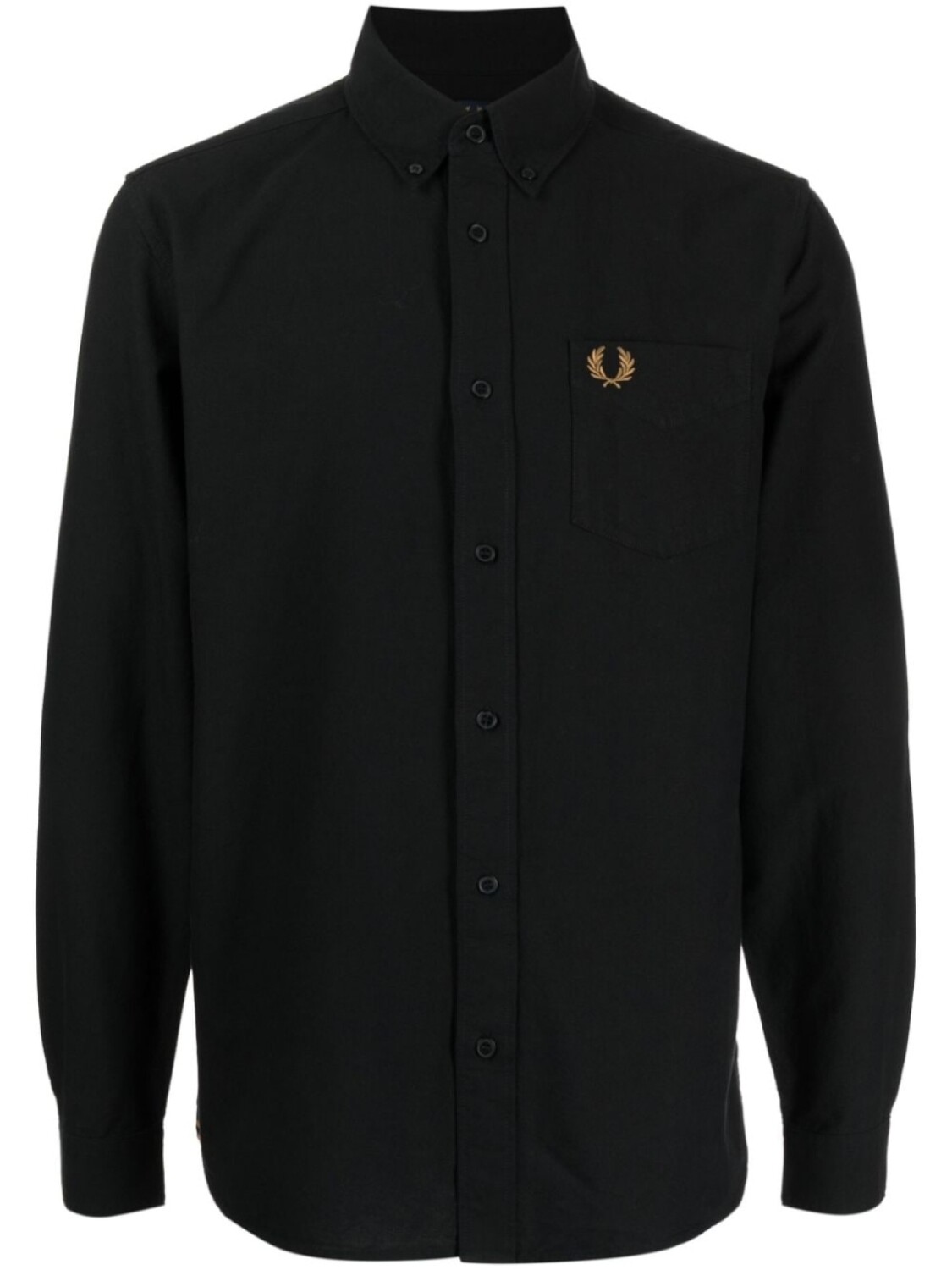 

Fred Perry рубашка с вышитым логотипом, черный