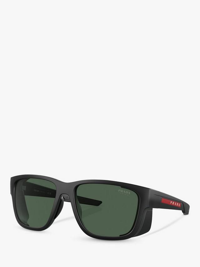 

Мужские прямоугольные солнцезащитные очки ps07ws Prada, цвет Matte Black