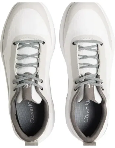 Кроссовки текстильные Calvin Klein, белый/гранитный серый — фото 3