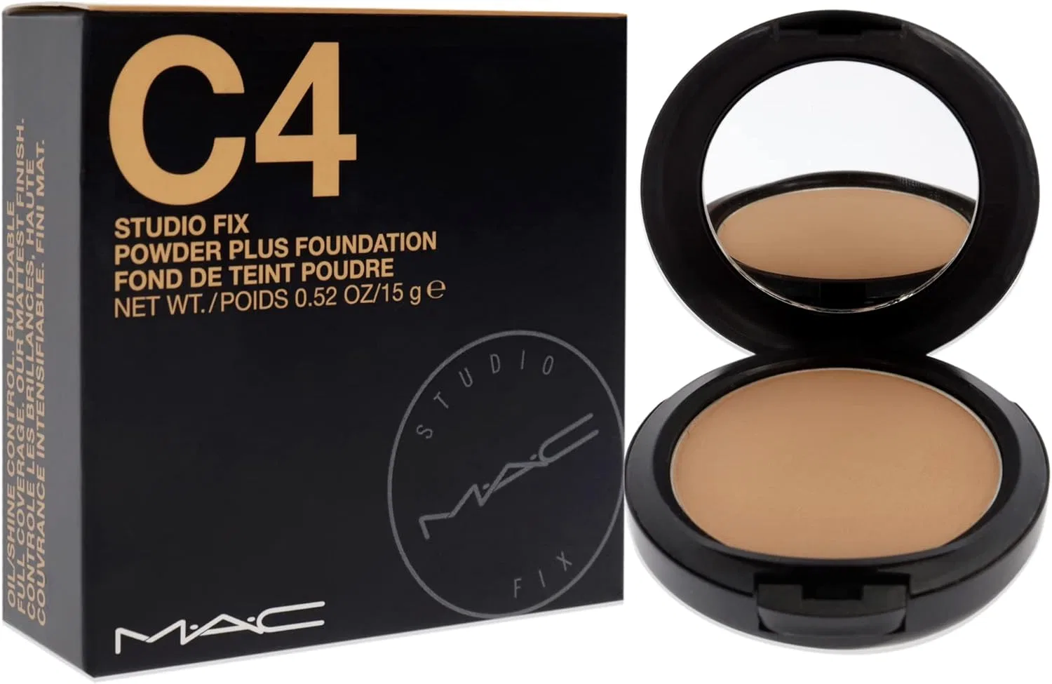 Крем для лица MAC — Дневной -пудра M·A·C Studio Fix Powder Plus Foundation, оттенок Light Medium — фото 3