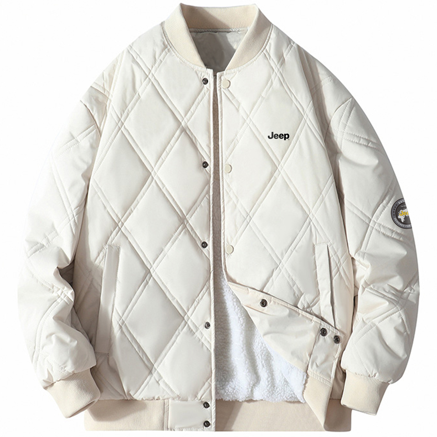 

Jeep Пуховик Unisex, Khaki[Thickened and Fleece-Lined]