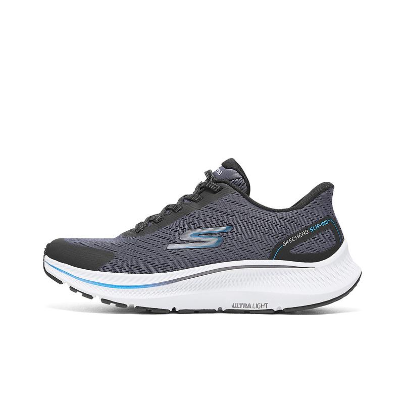 

Skechers Мужские кроссовки для бега MEN'S GO, прочные, дышащие, с низким верхом, серо-черные