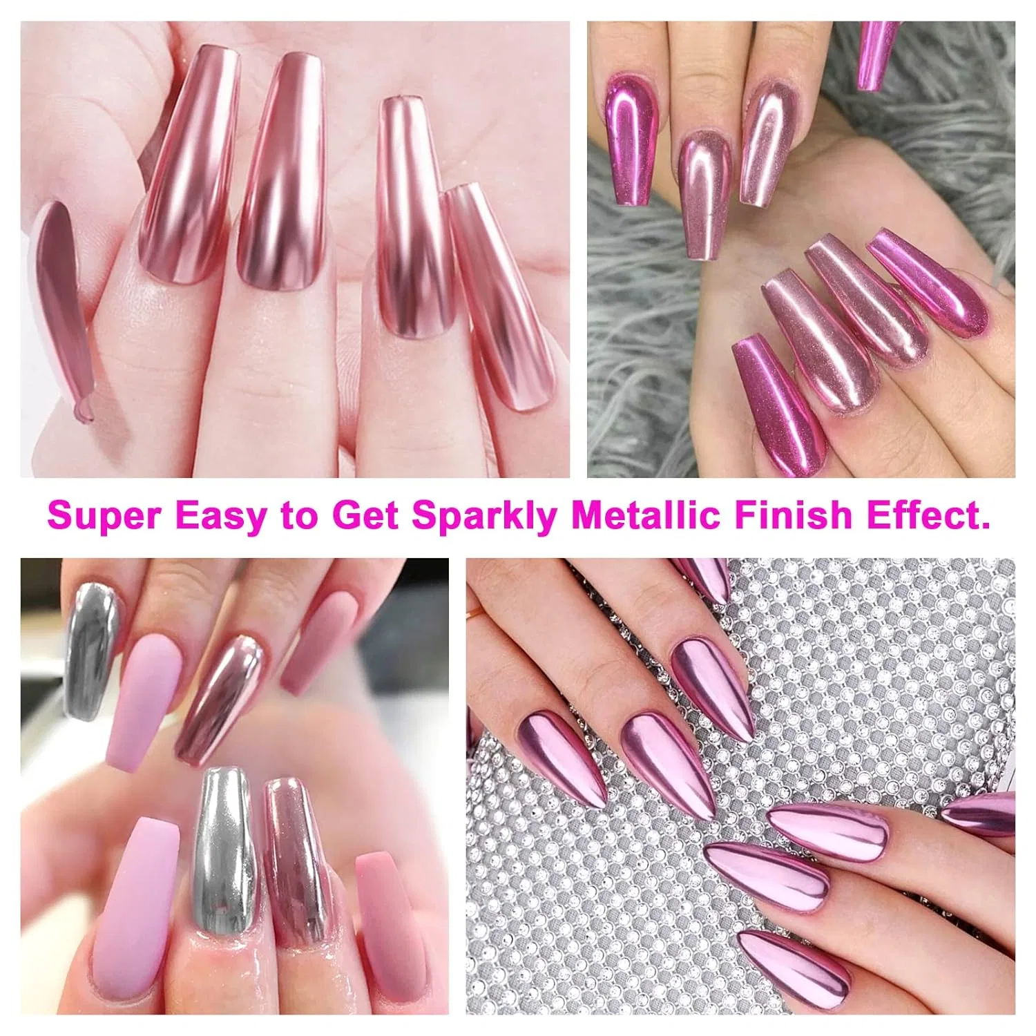 Набор хромовой пудры для ногтей Saviland Chrome Nail Powder Set, 36 цветов Saviland, Chrome Powder For Nails Kit 4 — фото 4