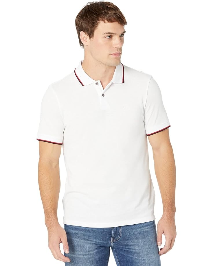 

Поло Armani Exchange Slim Fit Pique Logo, белый