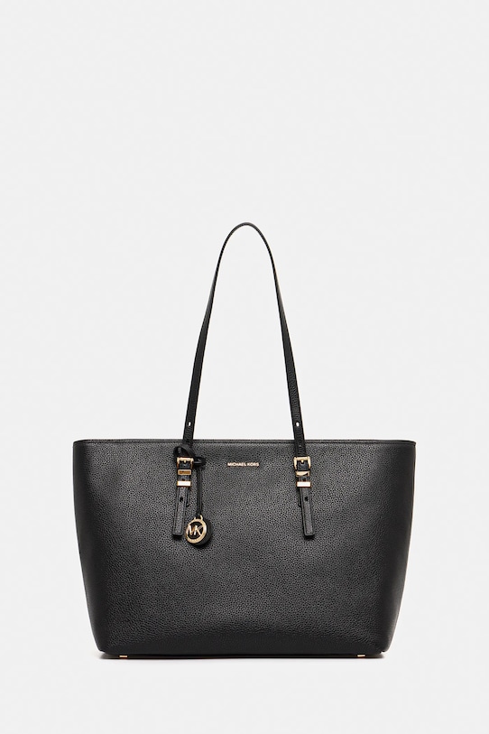 

Кожаная сумка Quinn Michael Michael Kors, черный