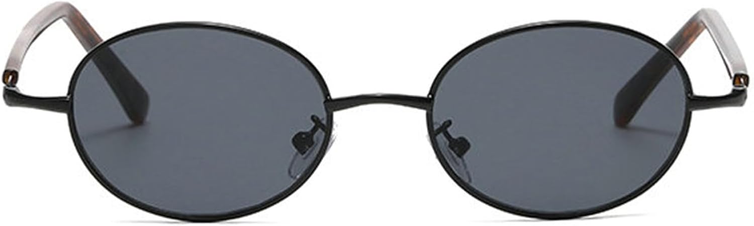 

Модные металлические овальные солнцезащитные очки Helena для женщин и мужчин, винтажные круглые солнцезащитные очки для активного отдыха, модные очки с защитой от УФ-излучения UV400, C1