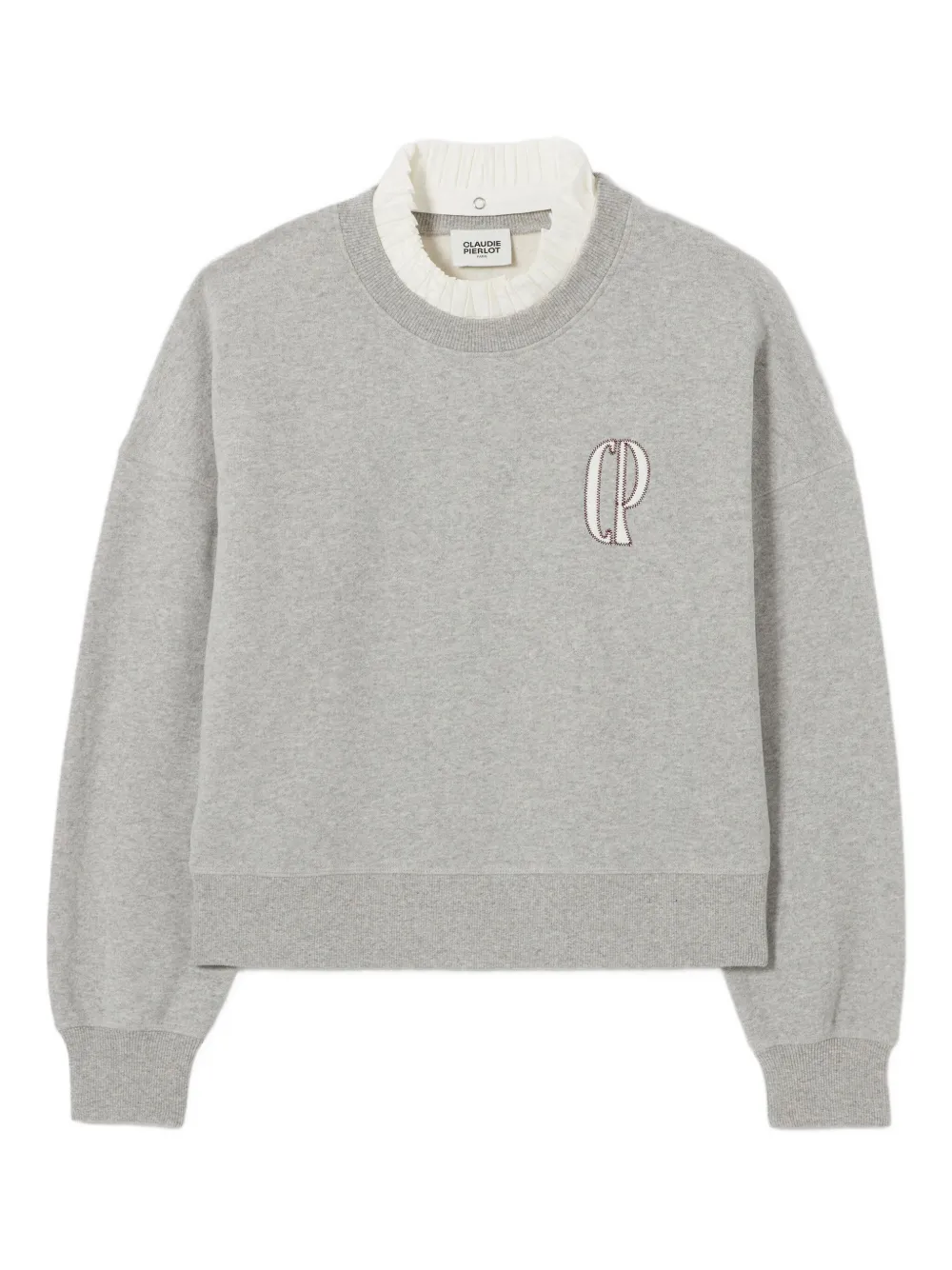 

Толстовка с вышитым логотипом Claudie Pierlot, серый