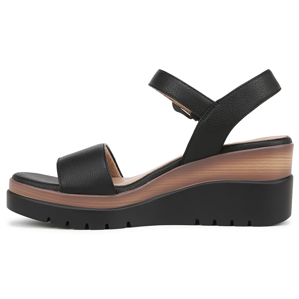 Босоножки на танкетке Graciela от Soul Naturalizer, black faux leather — фото 4