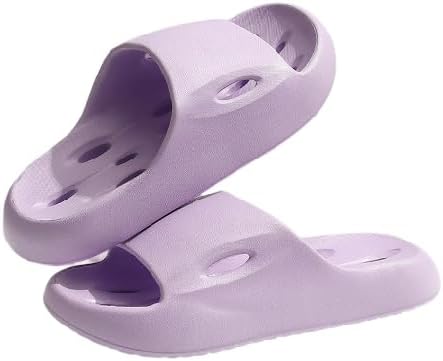 

Шлепанцы BYDZKJ для душа с дренажными отверстиями, быстросохнущие, для ванной комнаты, для спортзала, с мягкой подошвой, открытый носок, домашние шлепанцы для мужчин и женщин, фиолетовый