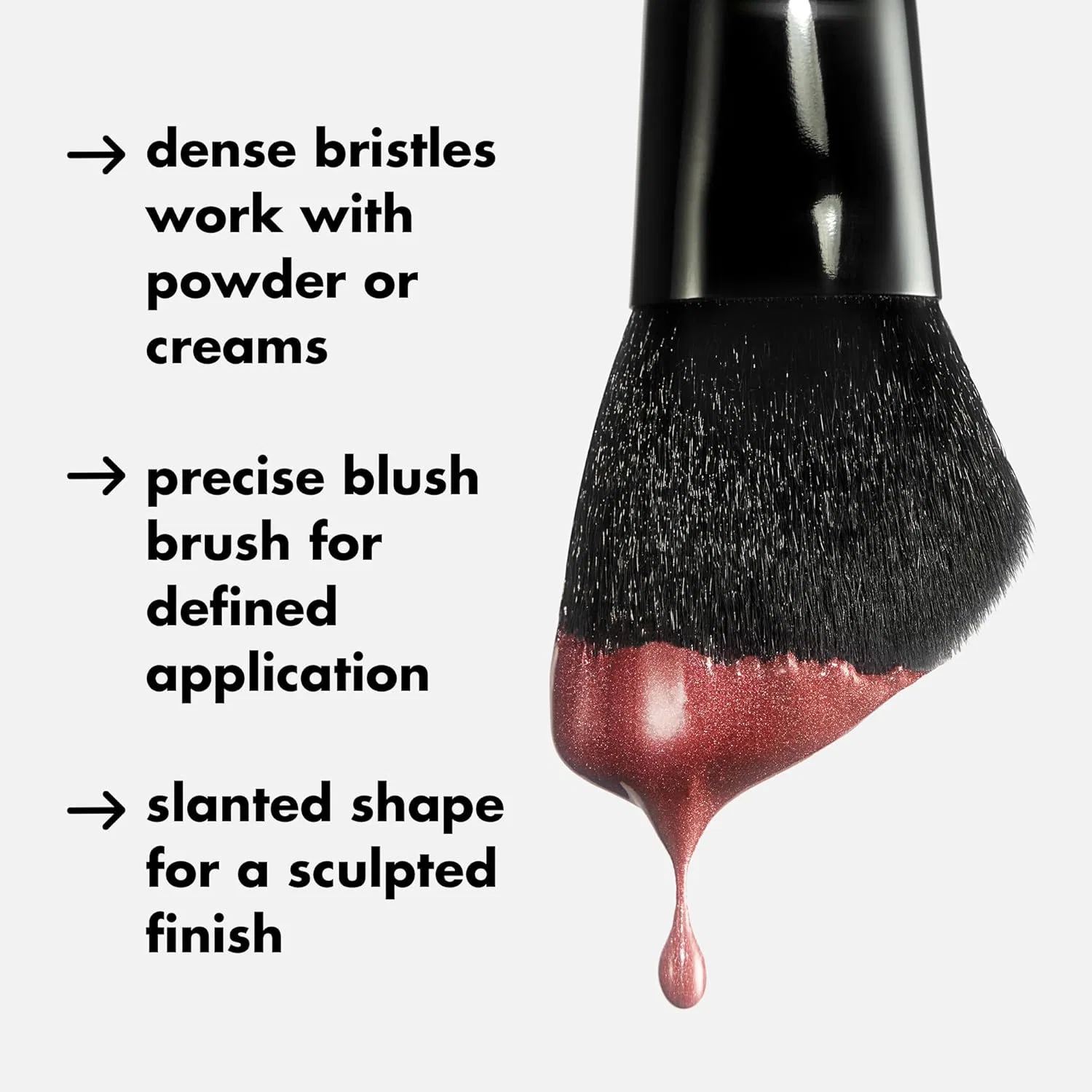 Кисть для румян угловая e.l.f. Studio Angled Blush Brush, 1 шт — фото 3